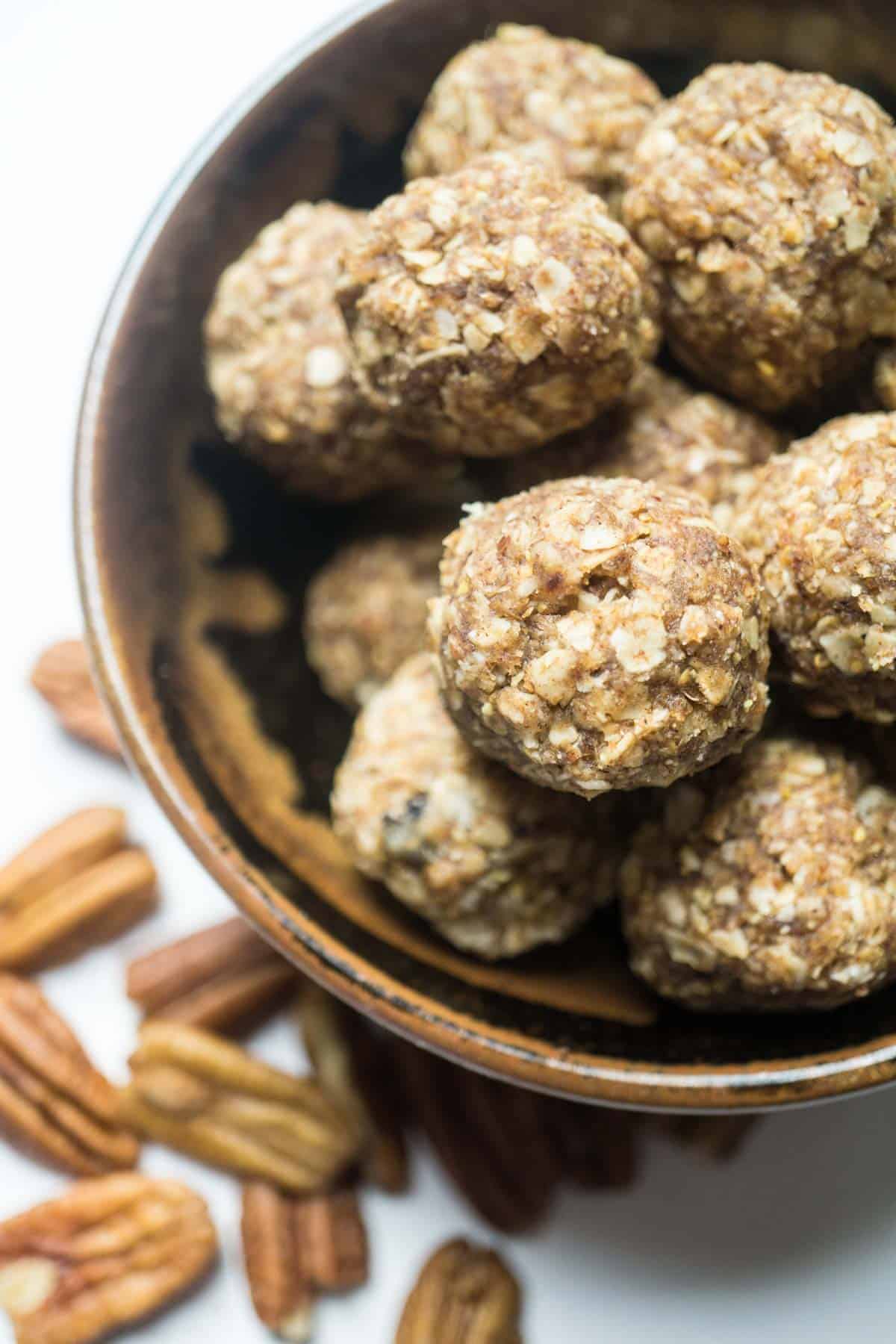Pecan pie energy balls (low sugar - no bake) - Smart Pecan pie energy balls (low sugar - no bake) - Smart