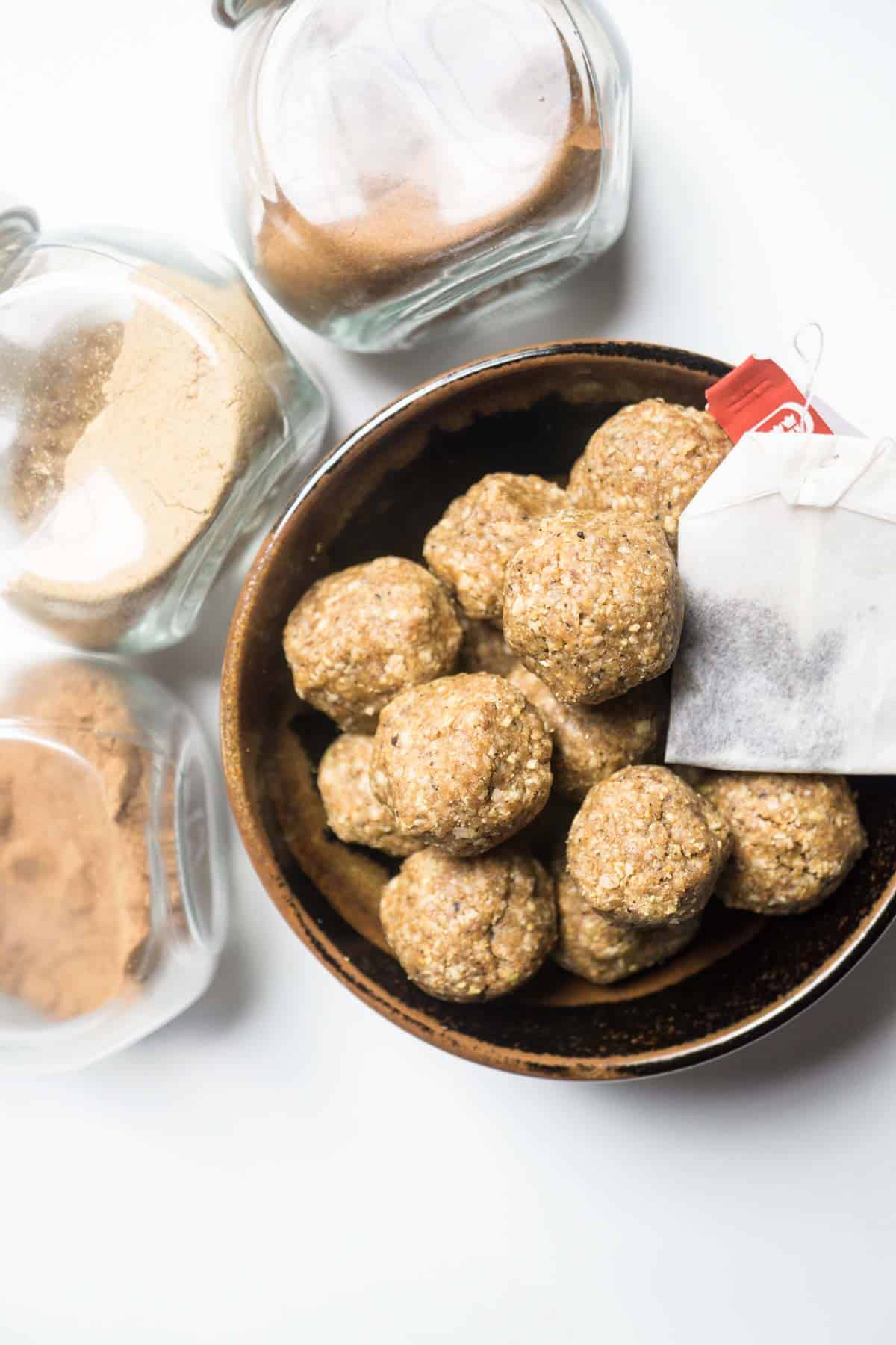Chai latte energy balls (low sugar - no bake) - Smart 