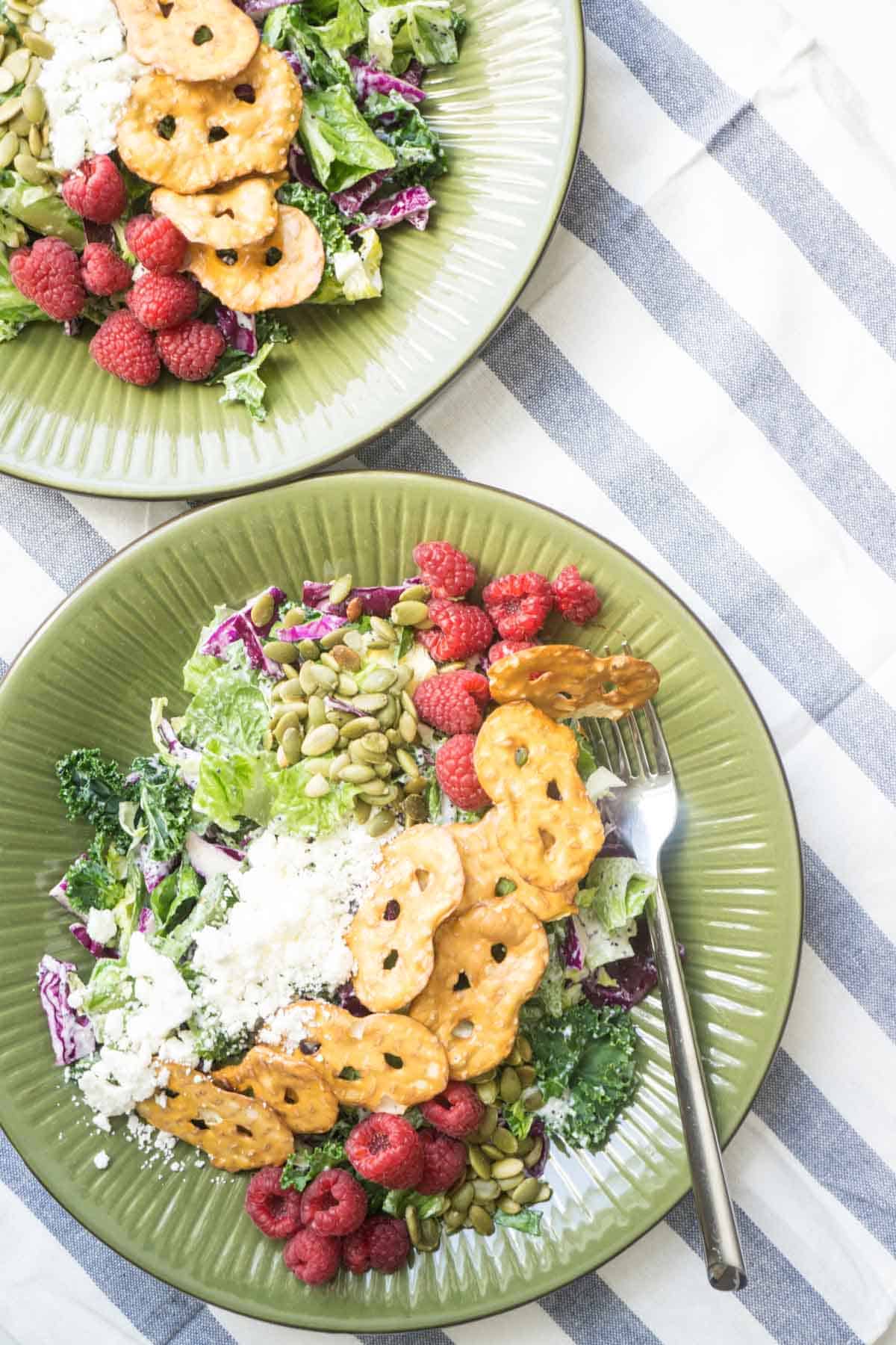 raspberry pretzel salad